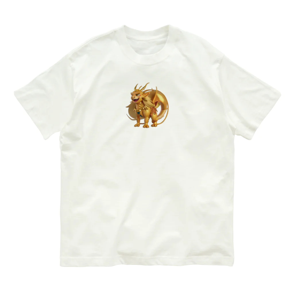 Kaiun-Mitsunobuのゴールデンドラゴン4 Organic Cotton T-Shirt