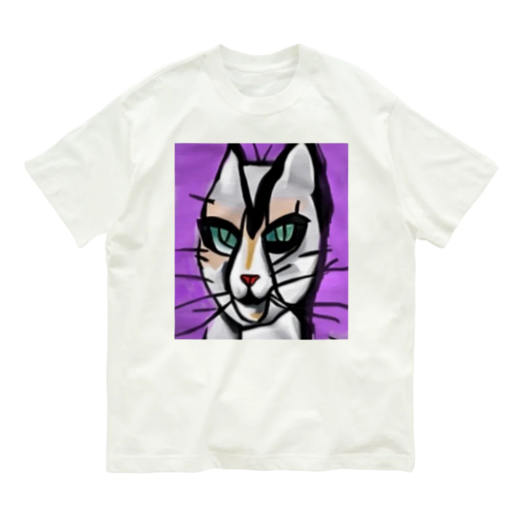 Ppit8のそのままの猫 オーガニックコットンTシャツ