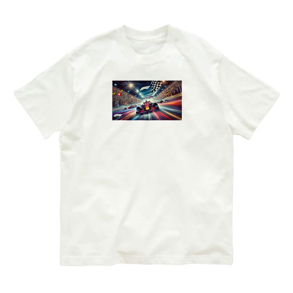 the blue seasonのスピードと興奮の頂点：フォーミュラ1レースの魅力 Organic Cotton T-Shirt