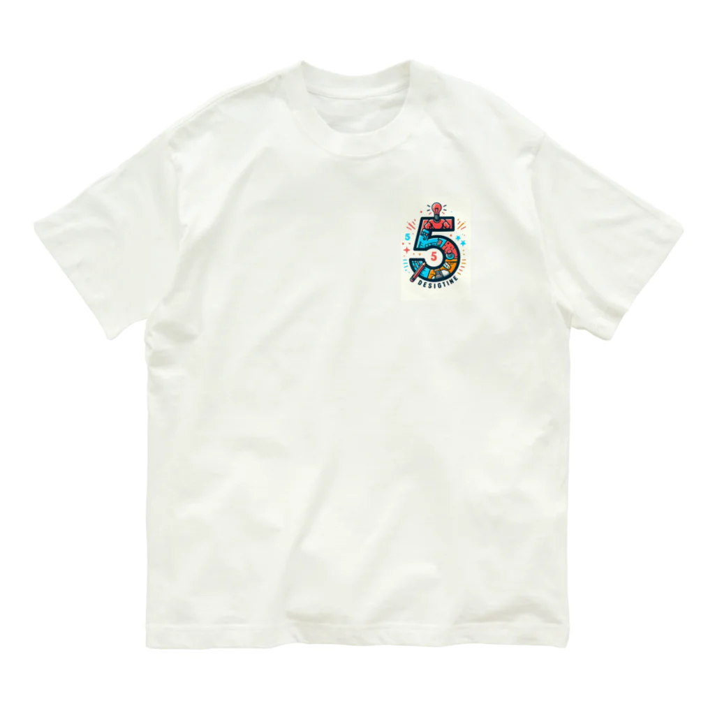 masafu-のNO.デザイン#5 オーガニックコットンTシャツ