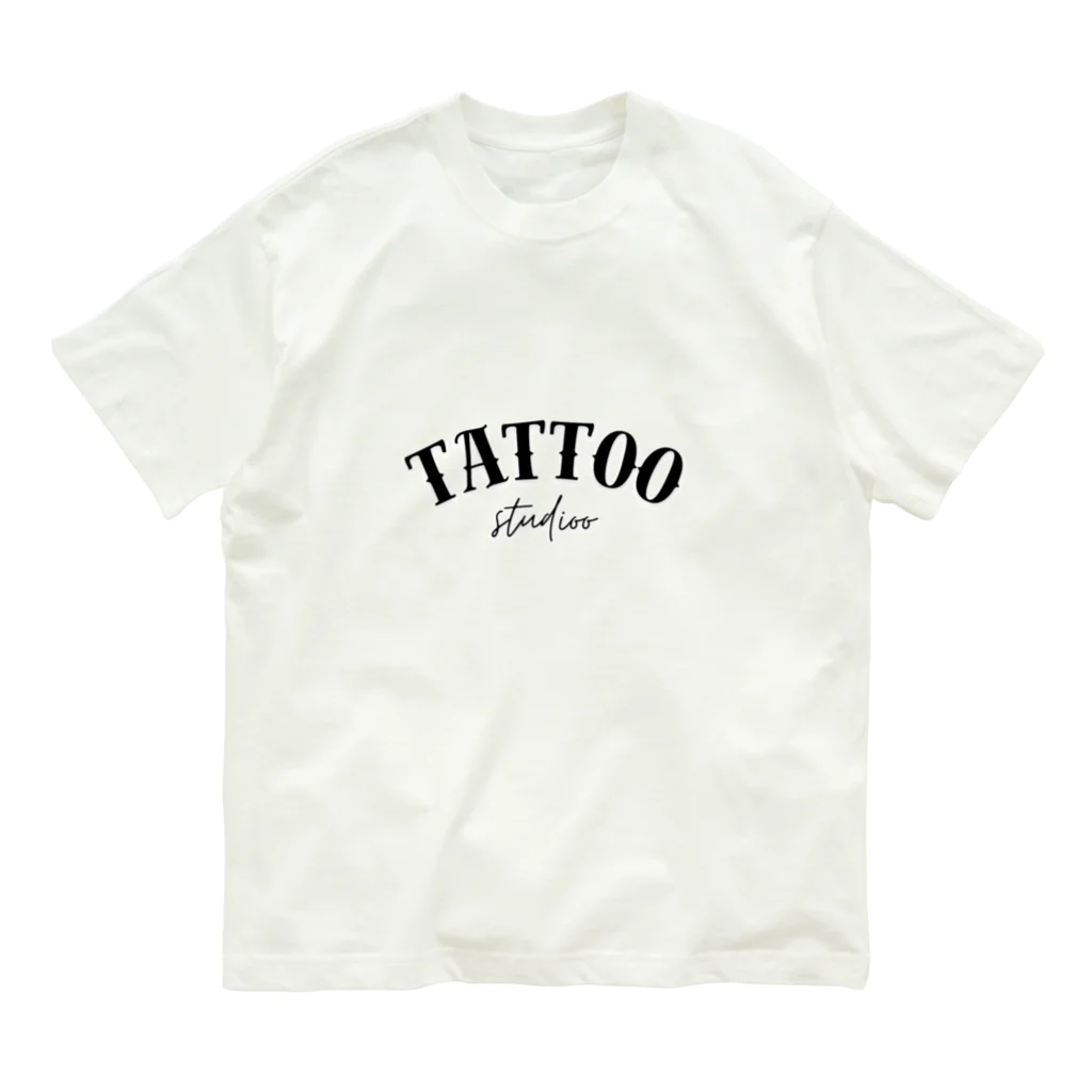 poniponiのおしゃれ英字プリント Organic Cotton T-Shirt