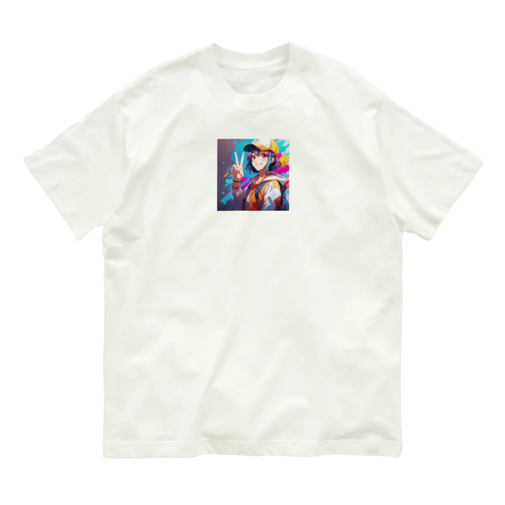 赤ペンギン@AIのピースフル！ Organic Cotton T-Shirt