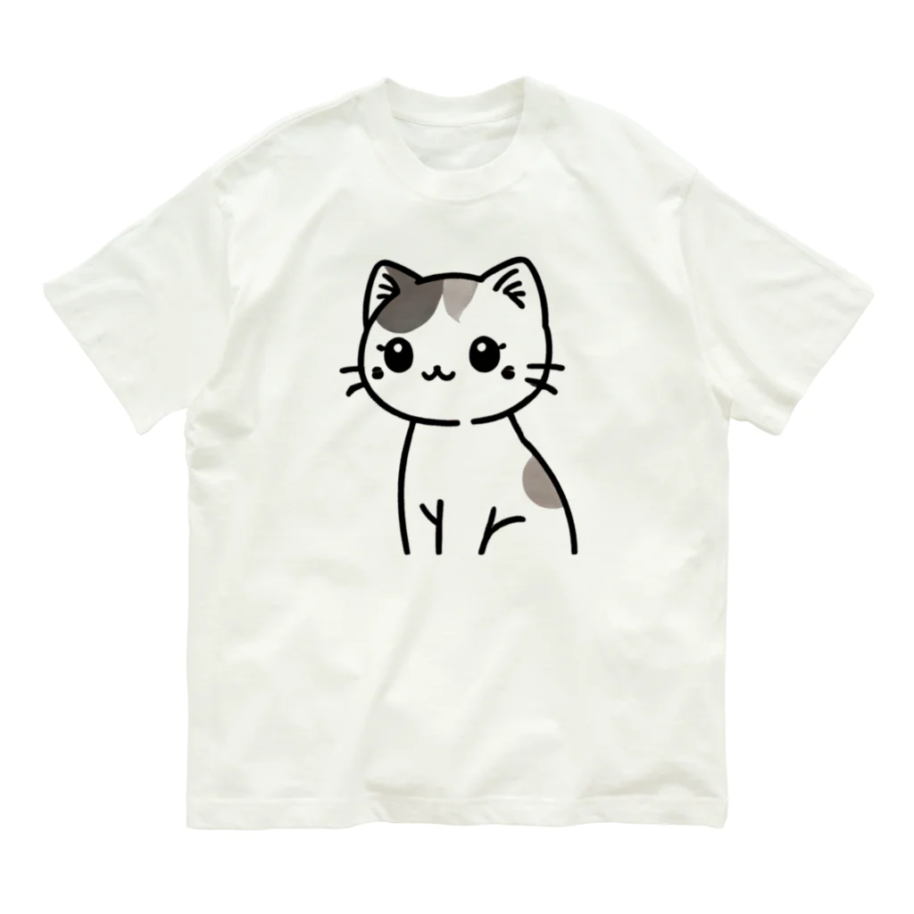 チェリモヤのみけねこ オーガニックコットンTシャツ