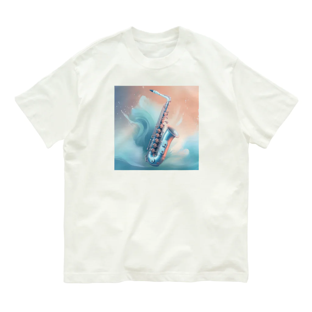 chan-takehaniのサファイアブルーの旋律 Organic Cotton T-Shirt