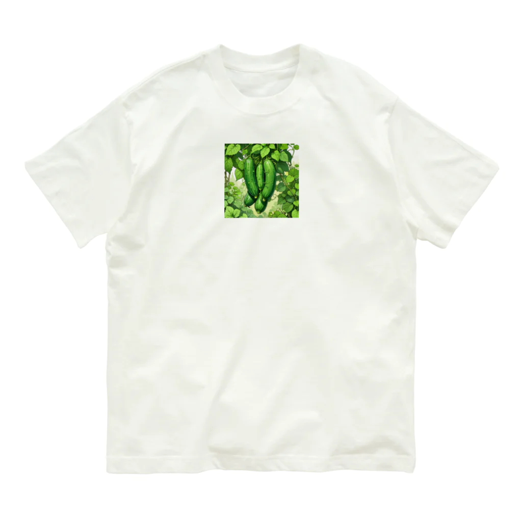 yukki1975の6月_きゅうり Organic Cotton T-Shirt