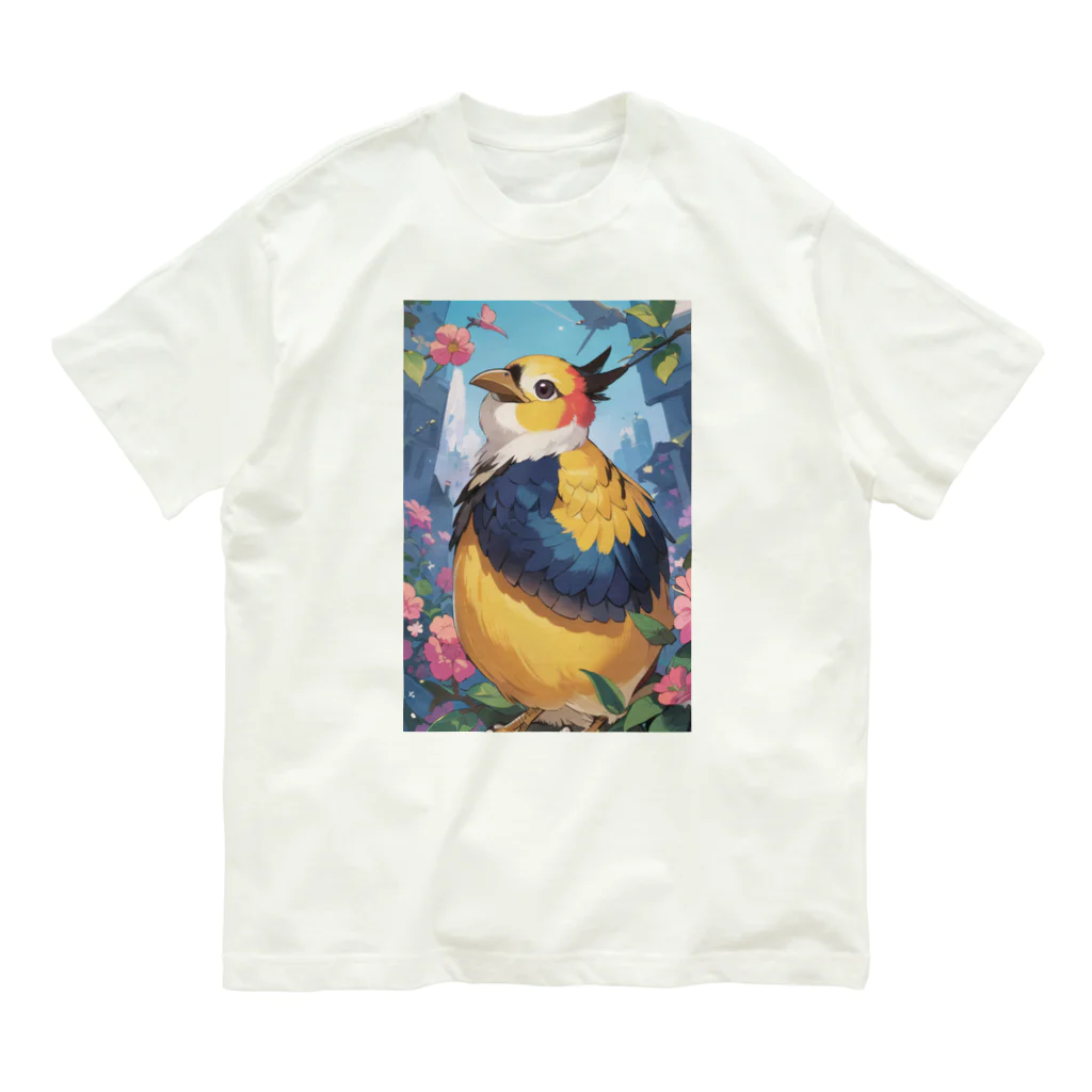 kyobanの鳥くん Organic Cotton T-Shirt