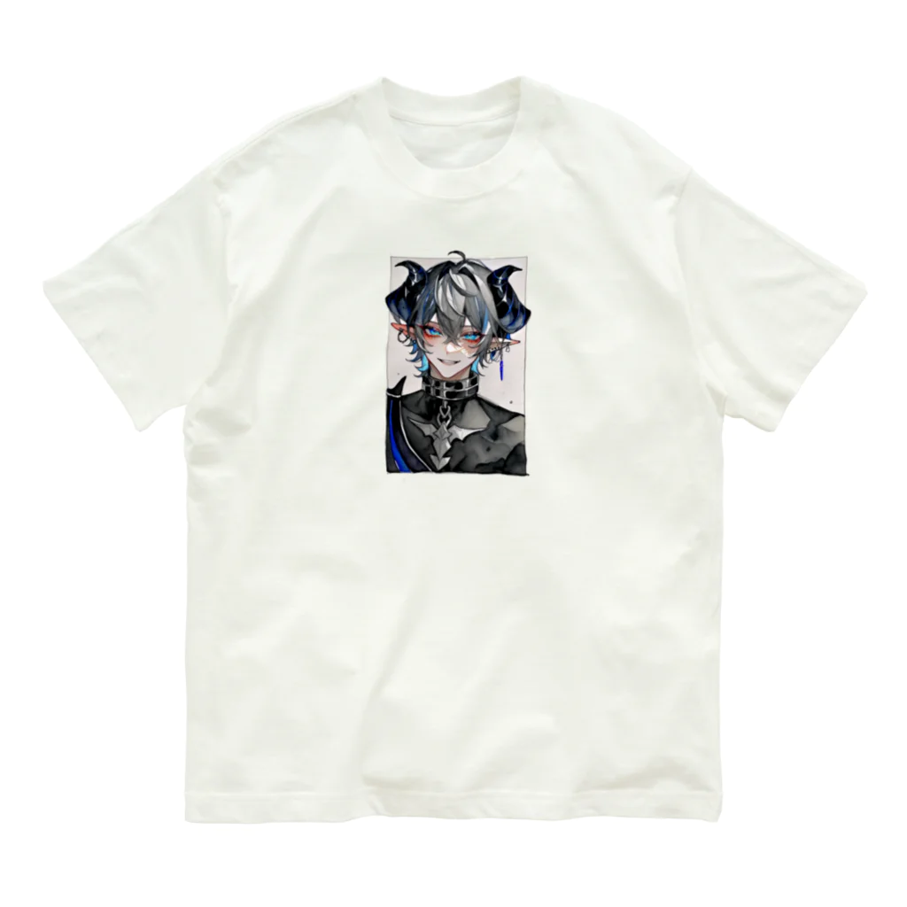 momonekokoの微笑む悪魔 オーガニックコットンTシャツ