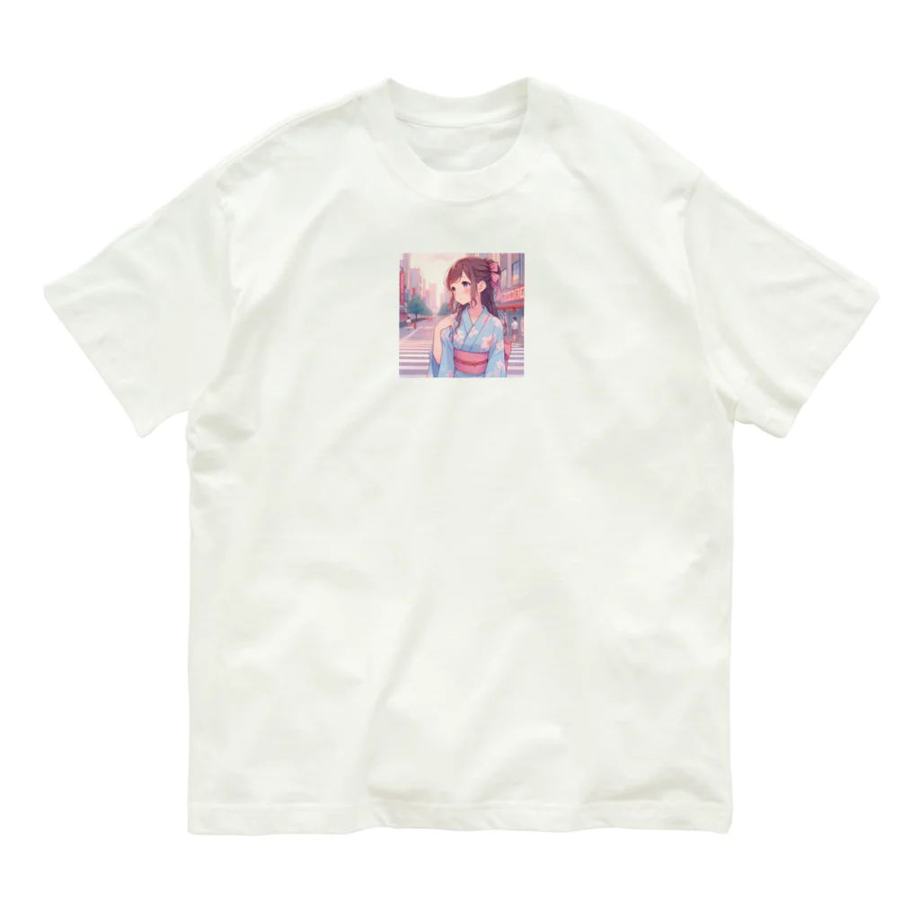 yukatagirlsの「あの人、まだかなあ？」 オーガニックコットンTシャツ