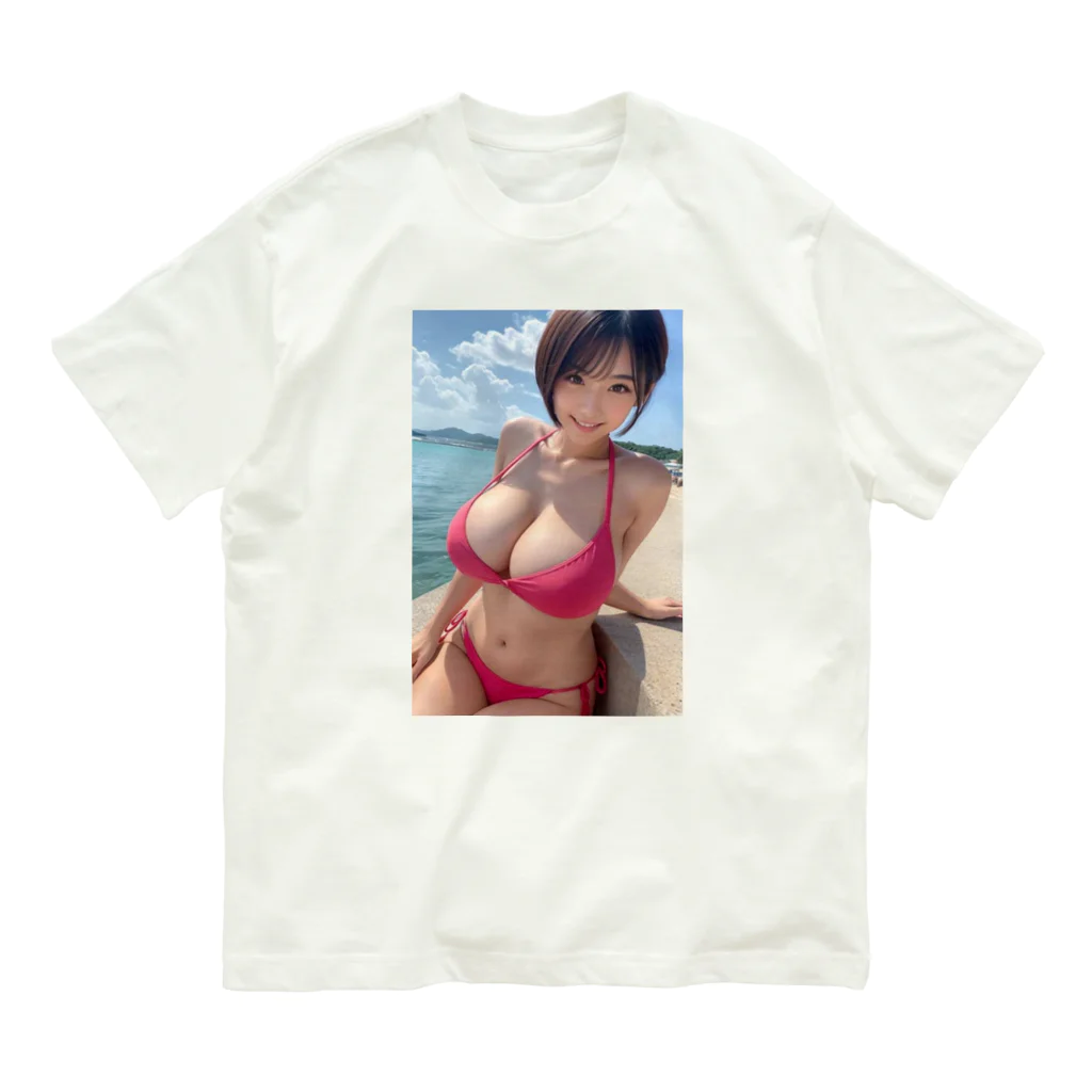 デジタル美女アートのAI美女グラビア５ Organic Cotton T-Shirt