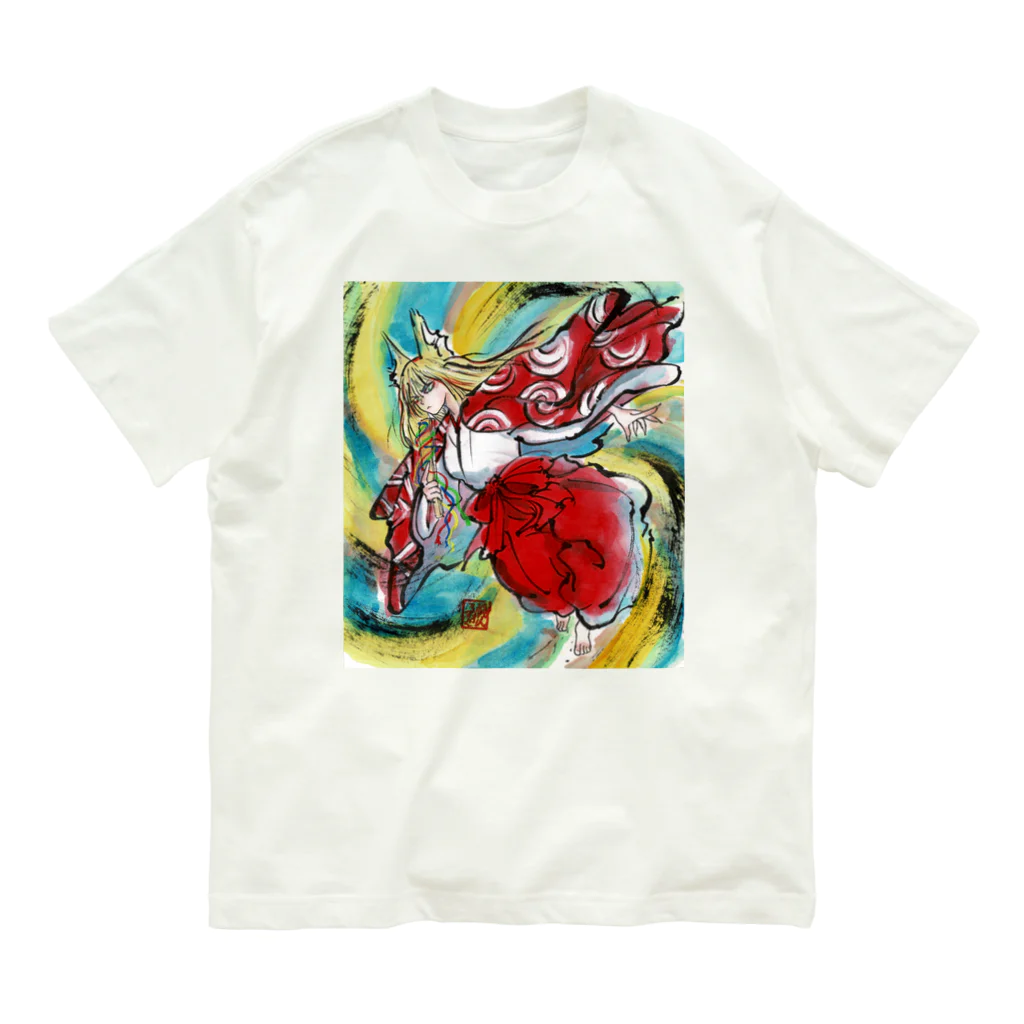 ふくふく商店の玉藻の前 Organic Cotton T-Shirt