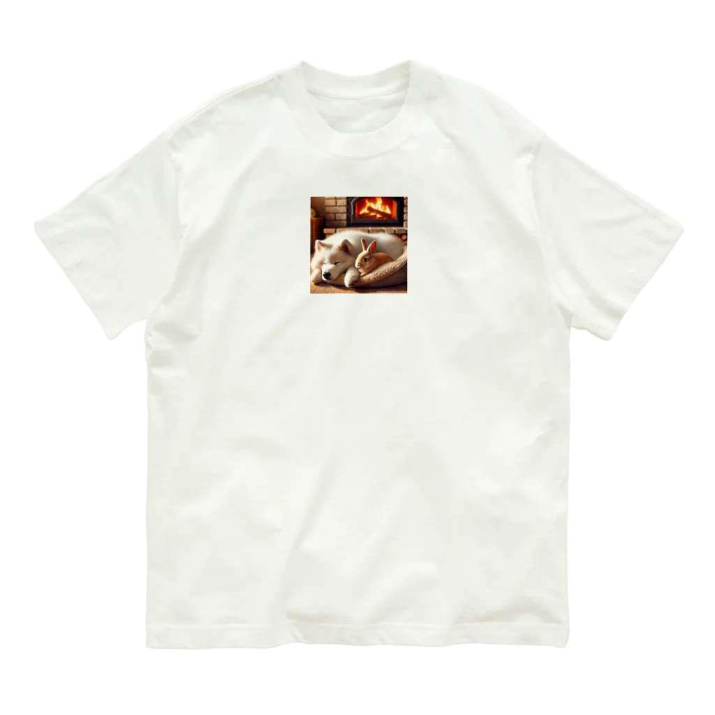 hachitaroのおやすみタイム Organic Cotton T-Shirt