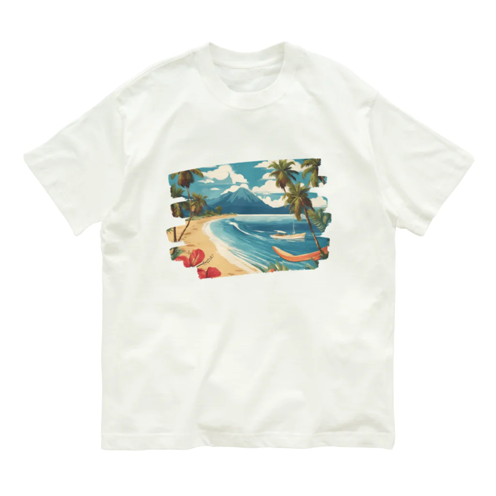 はちみつあめの常夏リゾート Organic Cotton T-Shirt