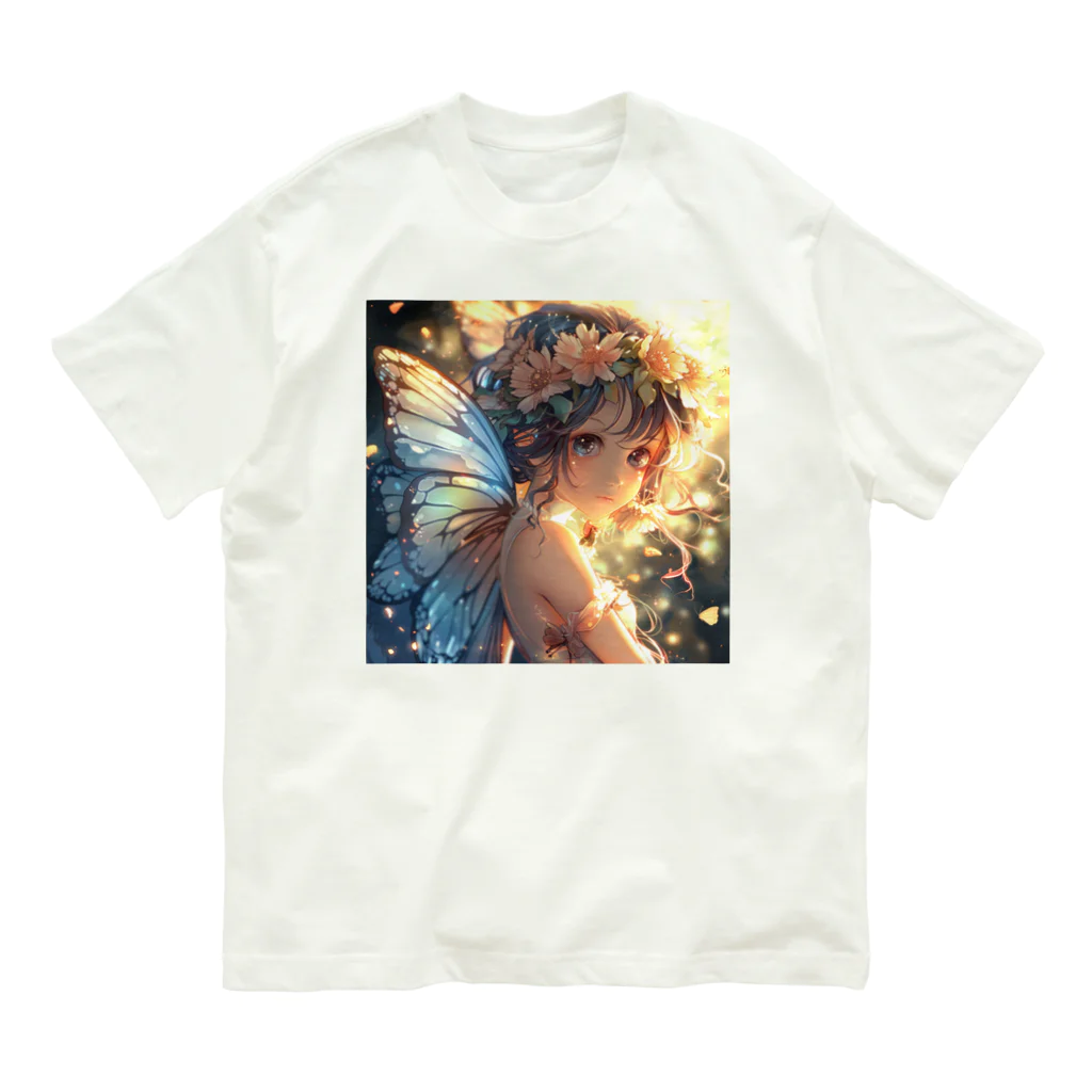 AQUAMETAVERSEの花の妖精　Tomoe bb 2712 Organic Cotton T-Shirt