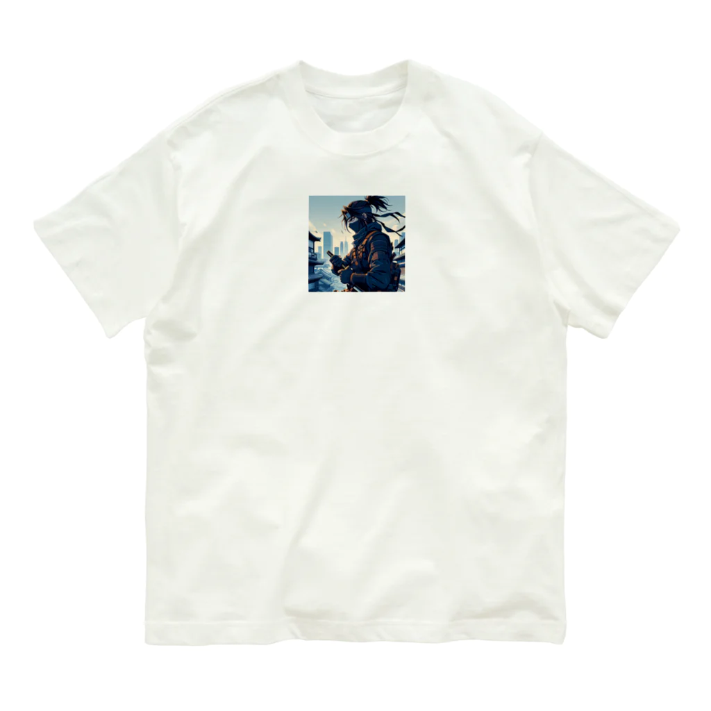 ketapapaのTOKYO NINJA Ⅴ オーガニックコットンTシャツ