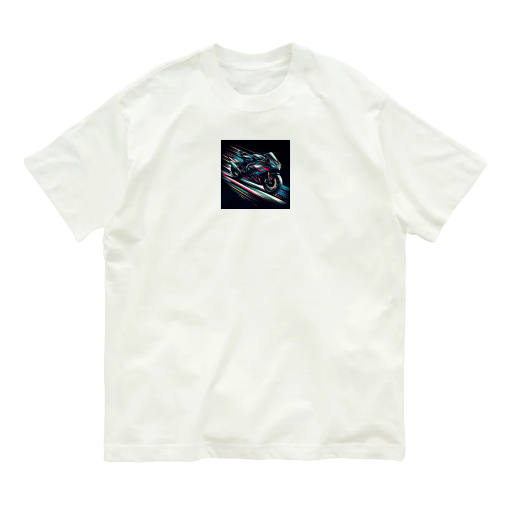 鷹鷹のスピードライン Organic Cotton T-Shirt