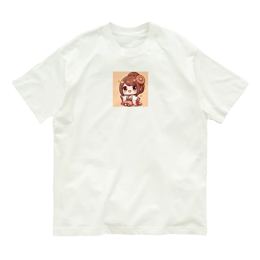 みんな集まれ〜の可愛い笑顔 Organic Cotton T-Shirt