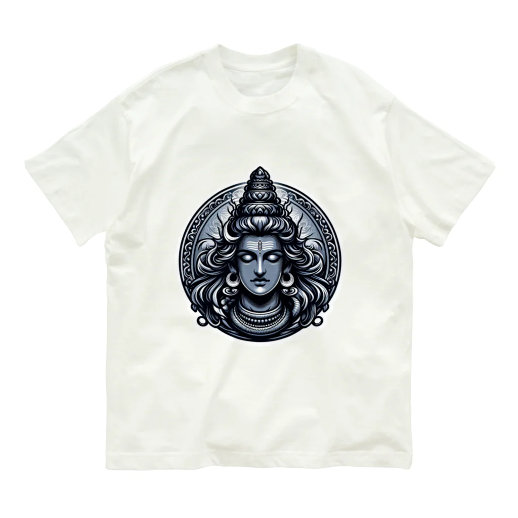 psychedelic mountainのshiva  オーガニックコットンTシャツ