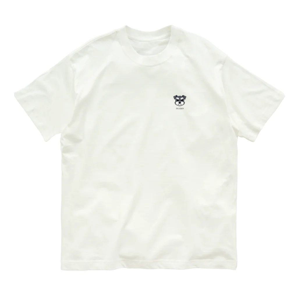 SAJIKAのSAJIKA　ミニチュアシュナウザー　Angry　Ver Organic Cotton T-Shirt