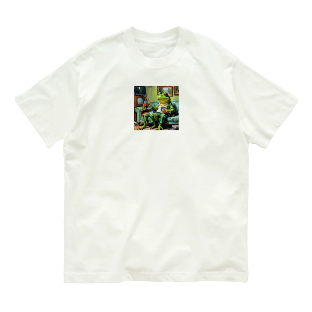 zukit4sのジョークを言っているカエル Organic Cotton T-Shirt