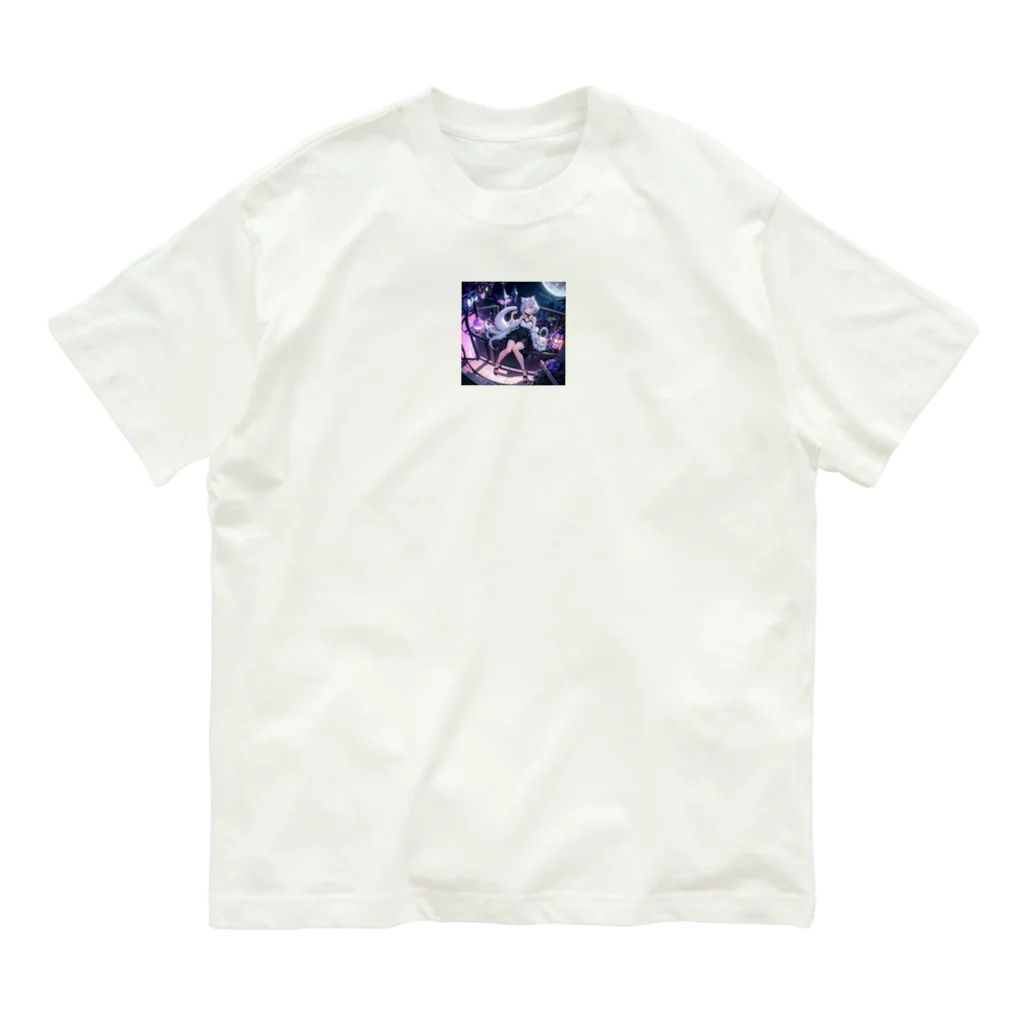 ねむねこのお店の猫耳少女 Organic Cotton T-Shirt