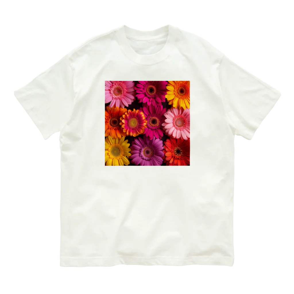 オンラインショップイエローリーフの色鮮やかな綺麗な花 Organic Cotton T-Shirt