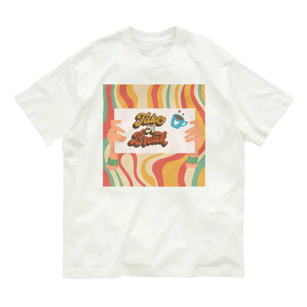 Cafe Mokaのティータイム Organic Cotton T-Shirt
