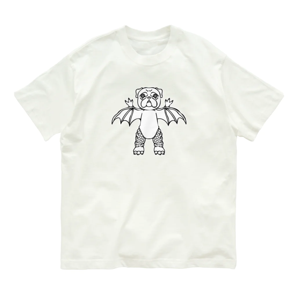 へっぽこデザインの大怪獣パグラ Organic Cotton T-Shirt
