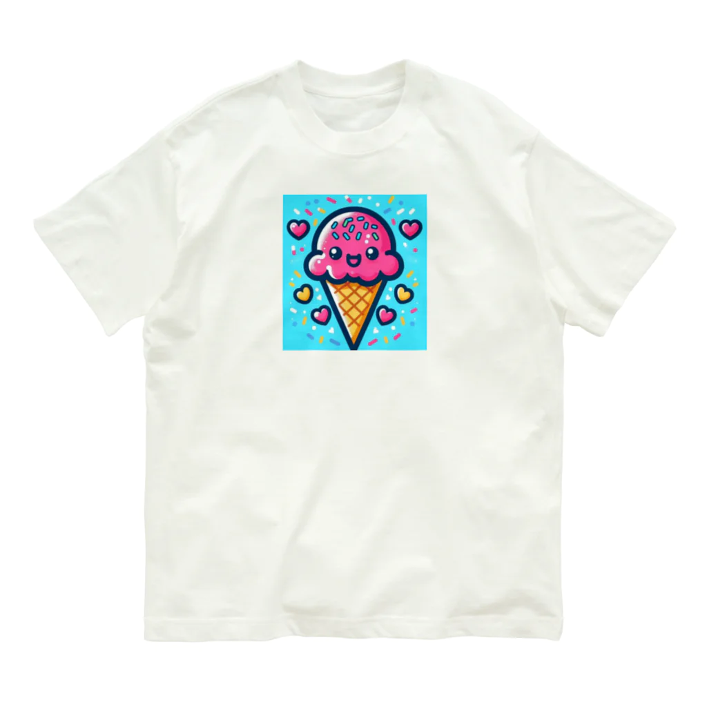 何でもありデザインのアイス Organic Cotton T-Shirt