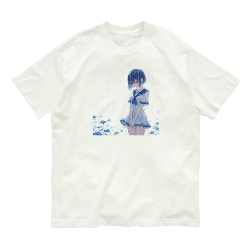 chika_22の千賀、傘を忘れる オーガニックコットンTシャツ