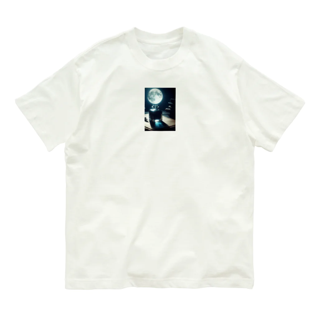 sasatasoの月とインク瓶 Organic Cotton T-Shirt