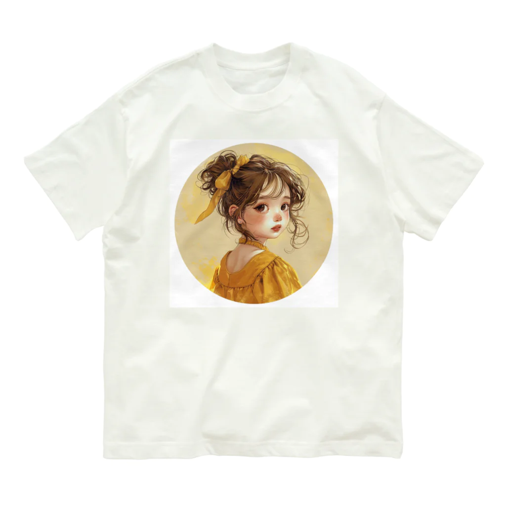 AQUAMETAVERSEの美少女・In the circle Tomoe bb 2712 オーガニックコットンTシャツ