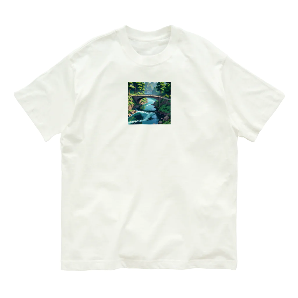 enodeaouの川の水と橋 Organic Cotton T-Shirt