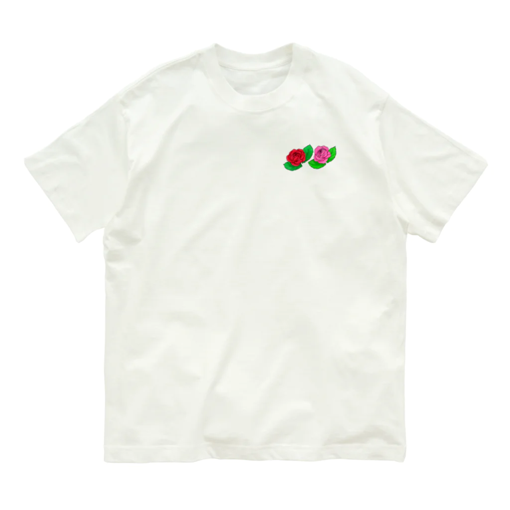 Lily bird（リリーバード）の薔薇のステッカー ミニサイズ Organic Cotton T-Shirt