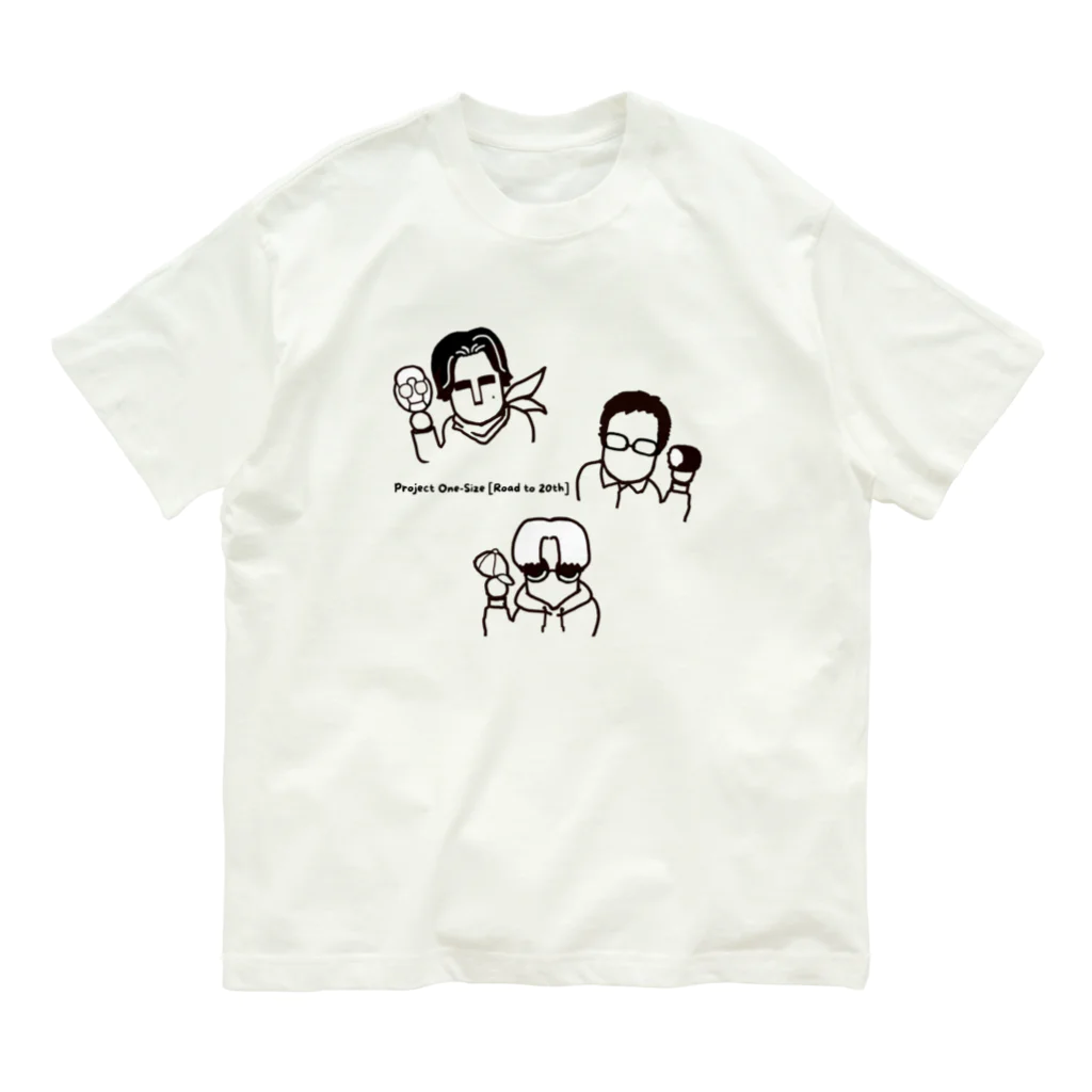 Project One-Sizeの３人の個性をギュッと集結 Organic Cotton T-Shirt