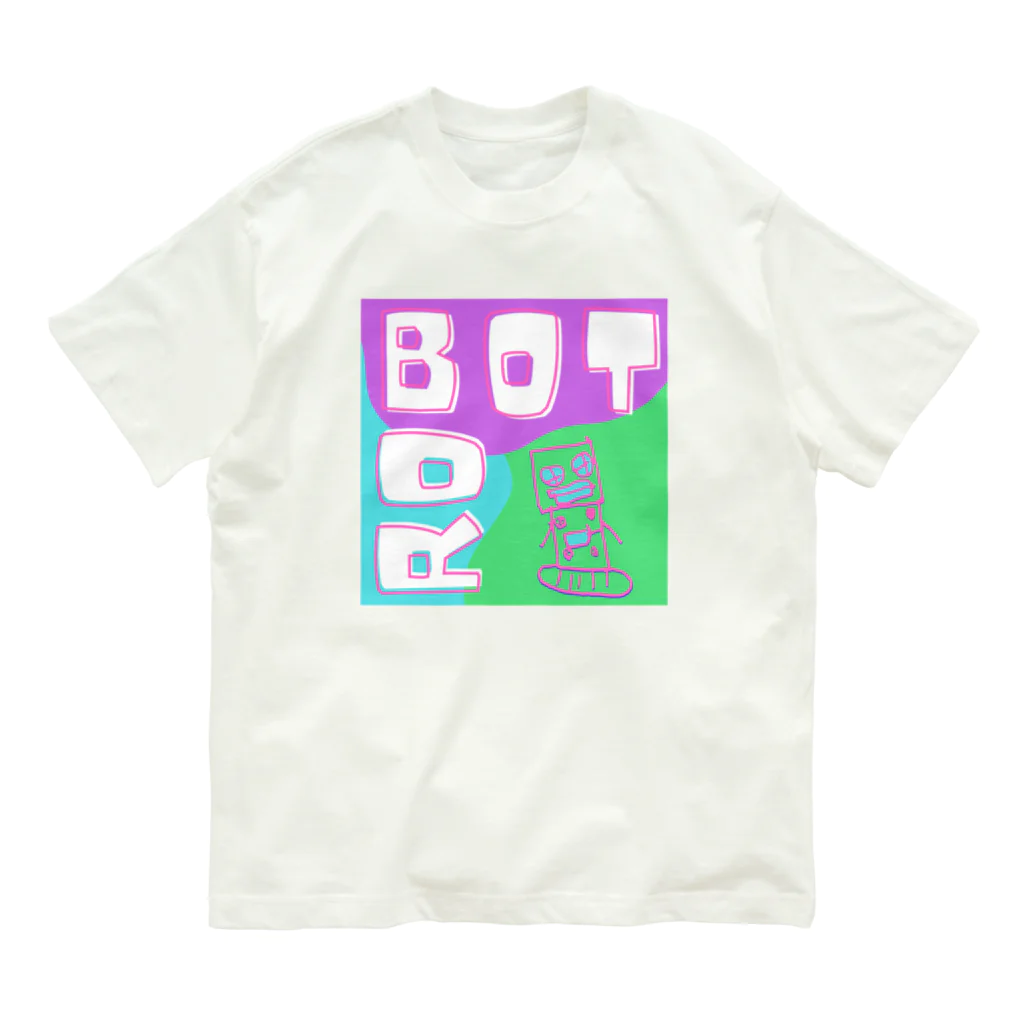 design labのBOT BOY - Pink Pop Edition Organic Cotton T-Shirt