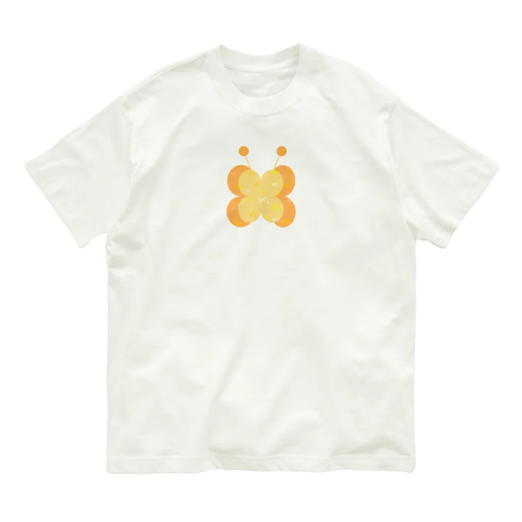 🐸かえるさんと仲間たち🐸のちょうちょ Organic Cotton T-Shirt