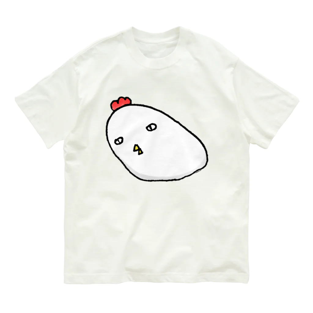 Cɐkeccooのよいものです-ねむねむとり Organic Cotton T-Shirt