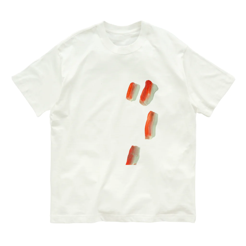 すたこのsalmon オーガニックコットンTシャツ