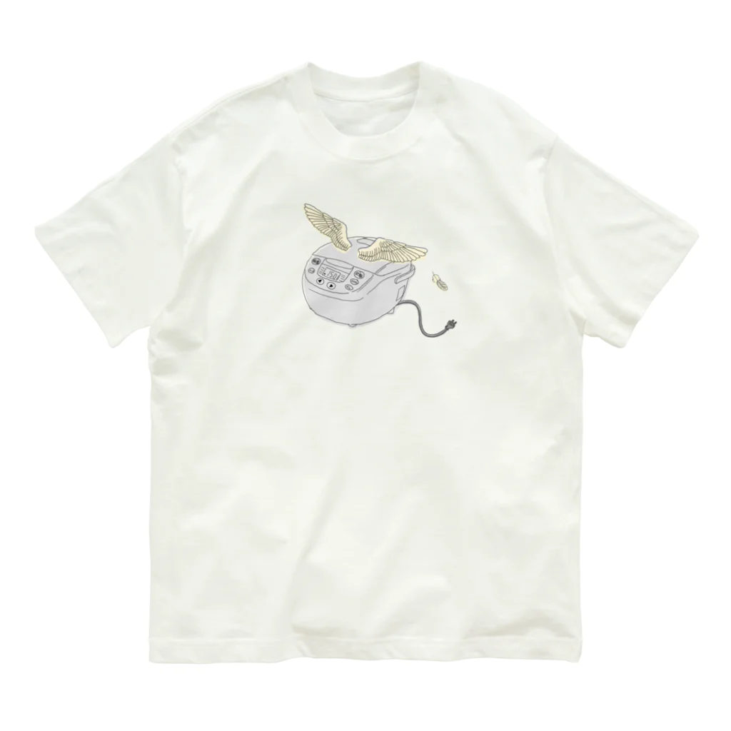 ざわ屋の空飛ぶ炊飯器 Organic Cotton T-Shirt