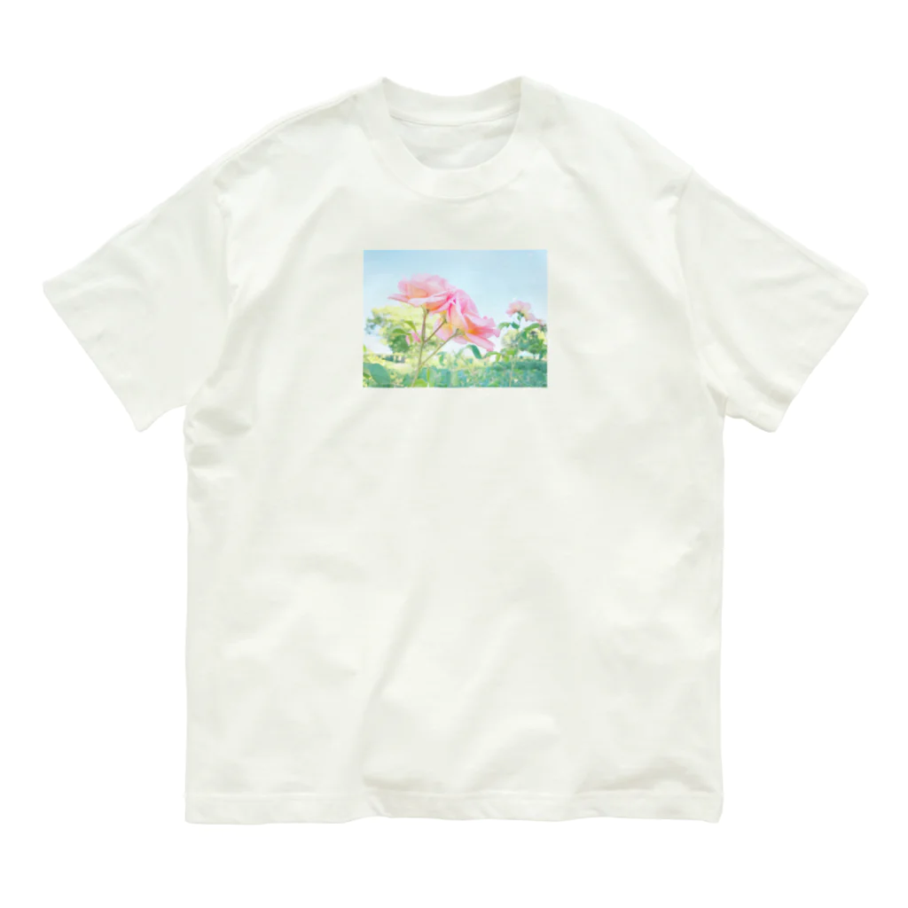 さんぽ / sampoのばらの香り オーガニックコットンTシャツ