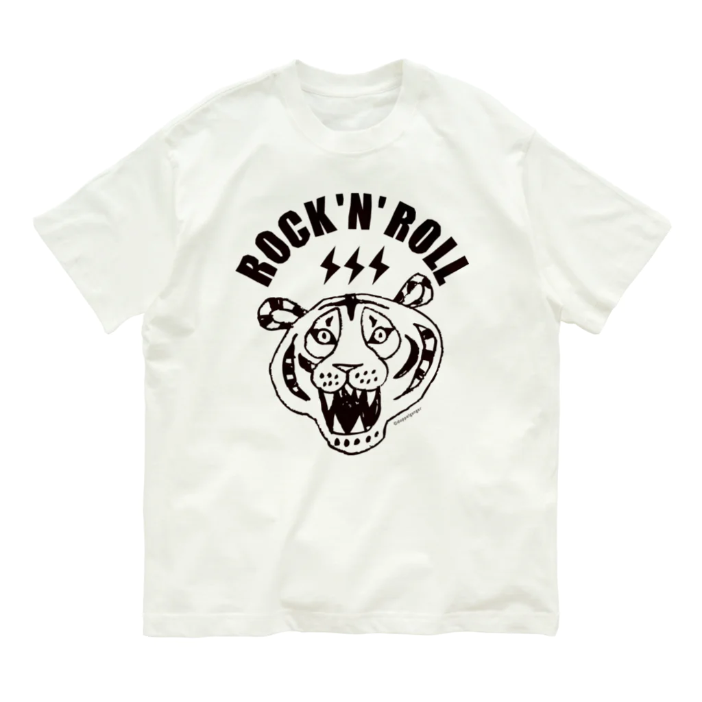 ROCK 'N' ROLL TIGER　ロックンロール タイガーの寅年 ROCK 'N' ROLL TIGER タイガー／トラ／虎 オーガニックコットンTシャツ