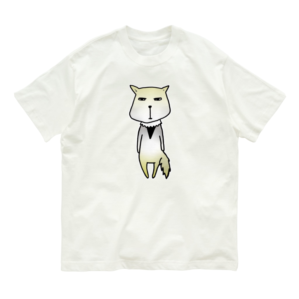 ぺちぺち工房 Pechi Pechi Atelierのちべっとすなぎつね Organic Cotton T-Shirt