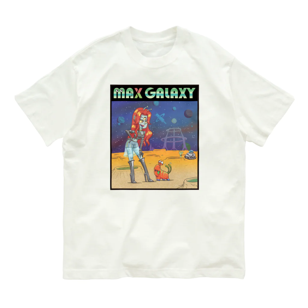 nidan-illustrationのMAX GALAXY オーガニックコットンTシャツ