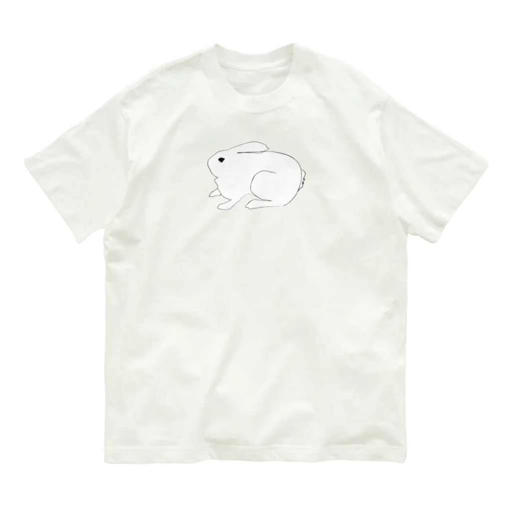 Less is moreの媚びないうさぎ Organic Cotton T-Shirt