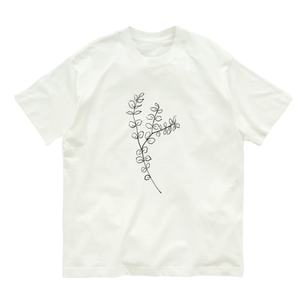  こぐま        のグリーン①(black) オーガニックコットンTシャツ