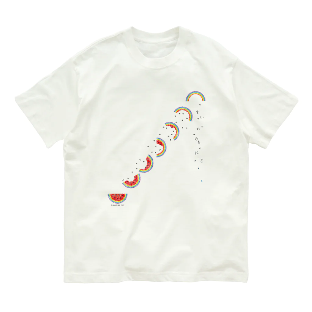 rainBoxのなないろすいか Organic Cotton T-Shirt