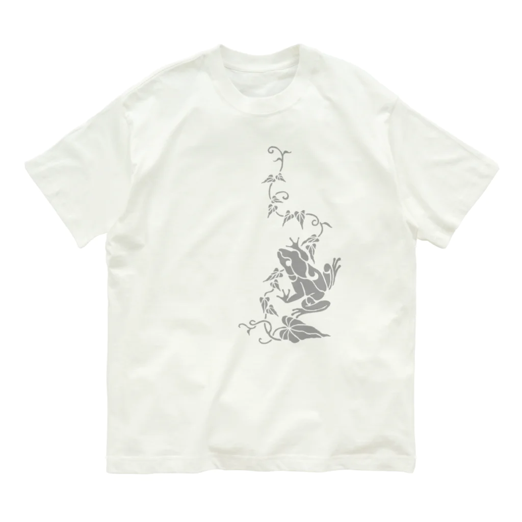 ツバメ堂の蔦とかえる オーガニックコットンTシャツ