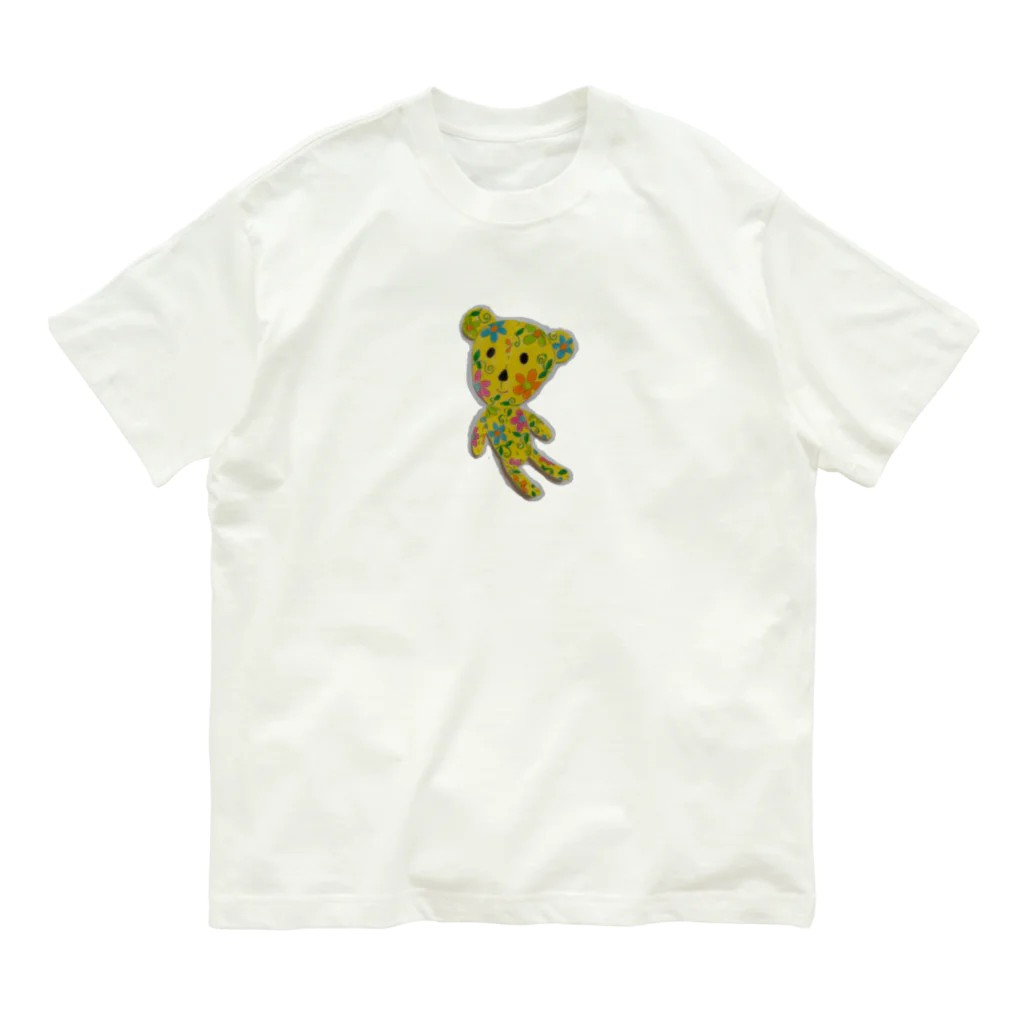 Weの花くま オーガニックコットンTシャツ