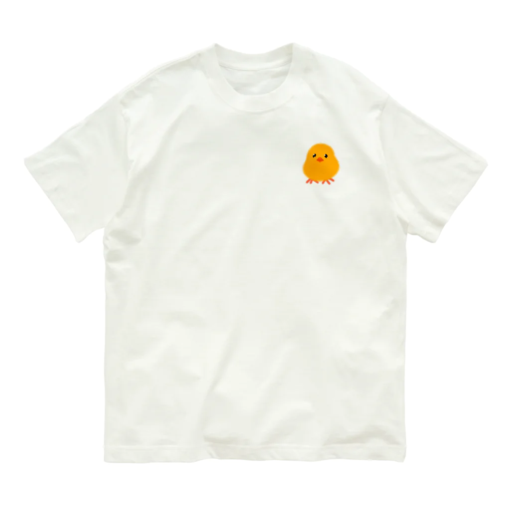 Lily bird（リリーバード）のふんわりピヨコ② オーガニックコットンTシャツ