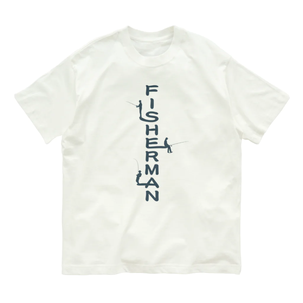 ryoheitatsunokiのFISHERMANシリーズ オーガニックコットンTシャツ